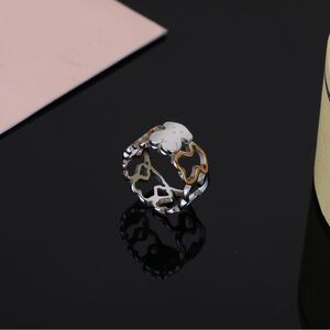 Elegant Two-Tone Women's Ring